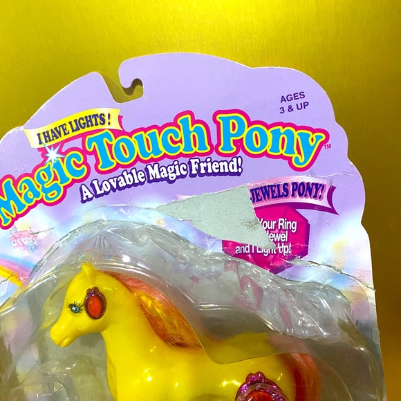 MAGIC TOUCH PONY VTG 1996 JEWELS PONY SAPPHIRE JEWELS LIGHT UP & BLINK WORKS! - Picture 7 of 15